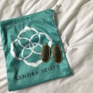Kendra Scott dark green Elle Earrings